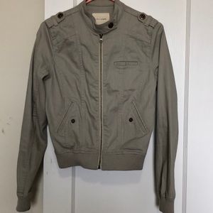 Gray utility jacket medium - “life in Progress”